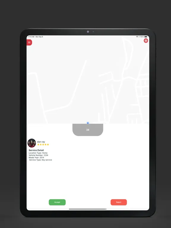 Tangkapan skrin RoadRunners Providers iPad 