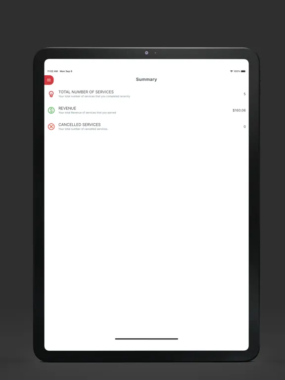 Tangkapan skrin RoadRunners Providers iPad 