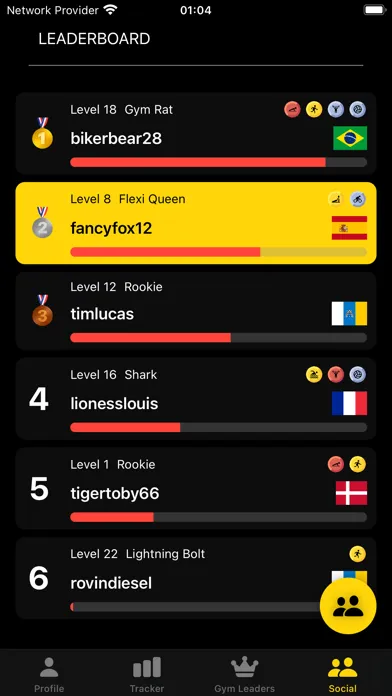 Screenshot di LevelUp - The Fitness App