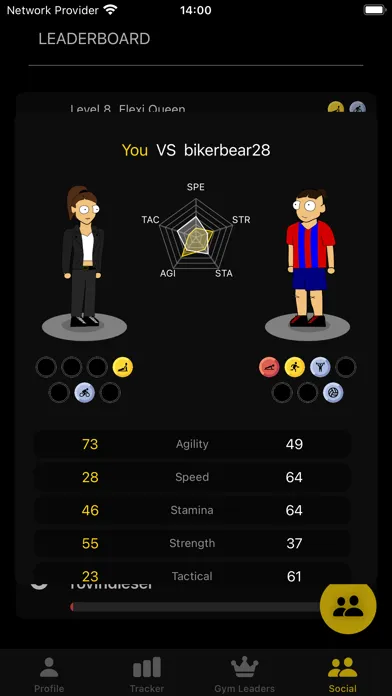 Screenshot di LevelUp - The Fitness App