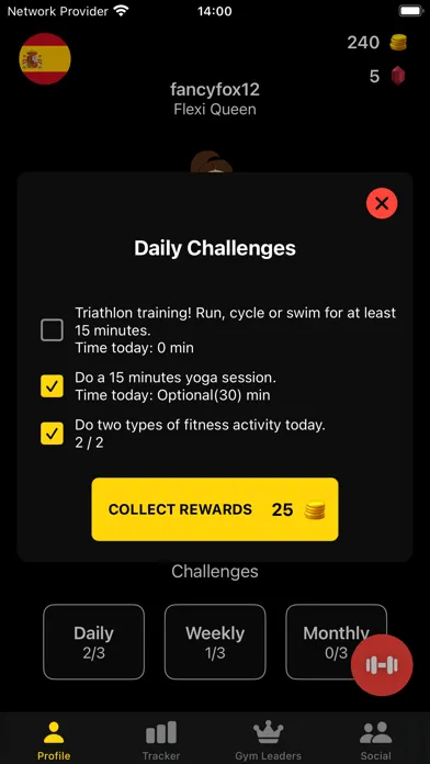 Screenshot di LevelUp - The Fitness App