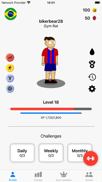 Screenshot di LevelUp - The Fitness App