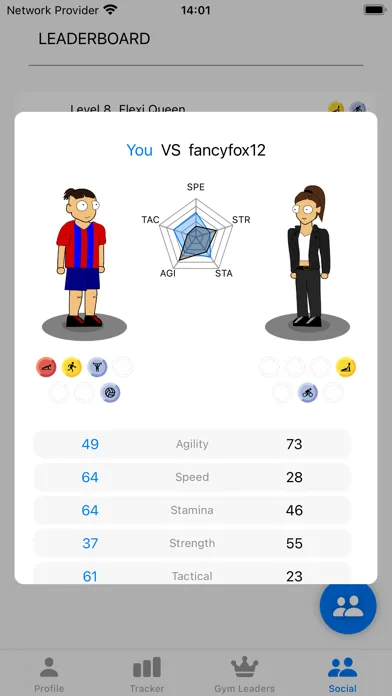 Screenshot di LevelUp - The Fitness App