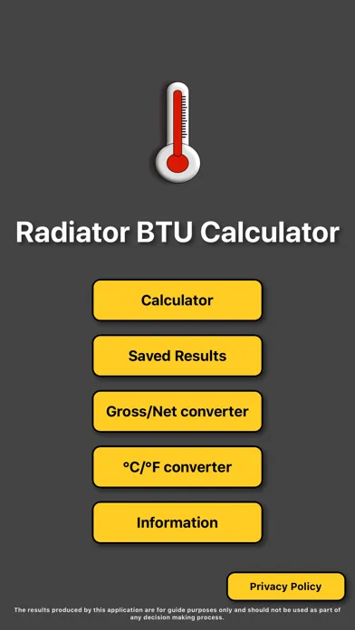 Скриншоты Radiator / BTU Calculator