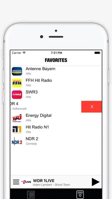 Captures d'écran de Radio Germany : german radios