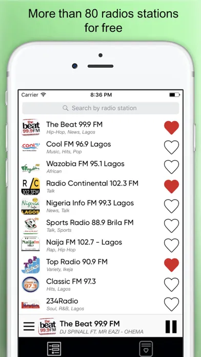 Captures d'écran de Radio Nigeria : nigerian radios FM