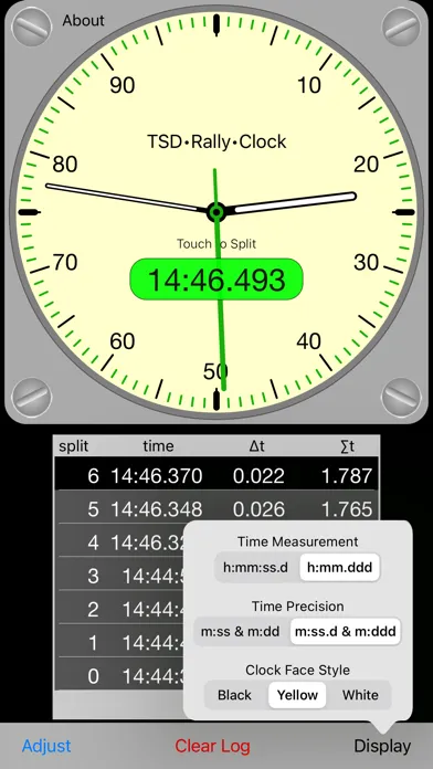 TSD Rally Clock应用截图
