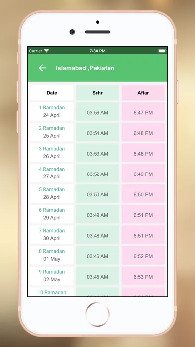 Capturas de tela do Ramadan Calendar 2020:Azan,Dua