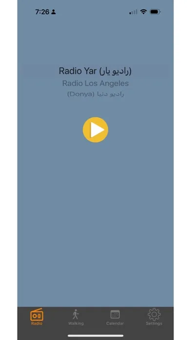Capturas de tela do Farsi Radio