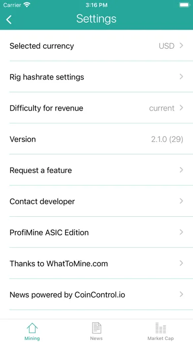 Скриншоты ProfiMine: What To Mine