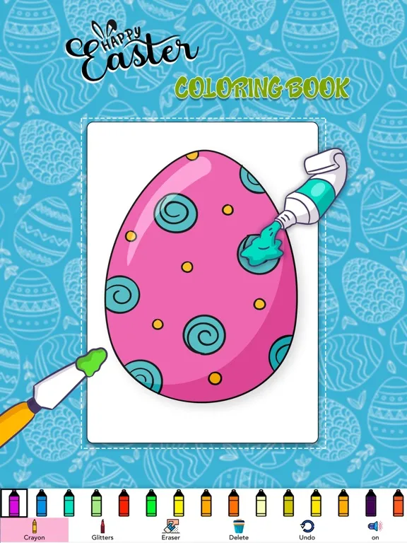 Easter Egg Coloring Book Game iPad  스크린샷