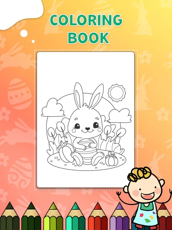Easter Egg Coloring Book Game iPad  스크린샷