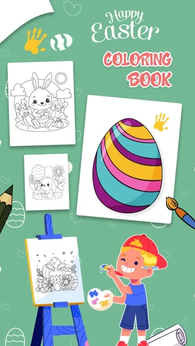 Easter Egg Coloring Book Game 스크린샷
