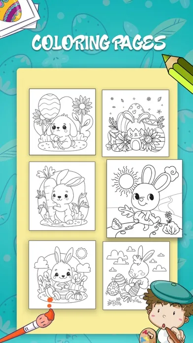 Easter Egg Coloring Book Game 스크린샷