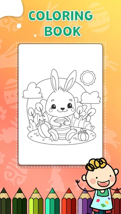Easter Egg Coloring Book Game 스크린샷