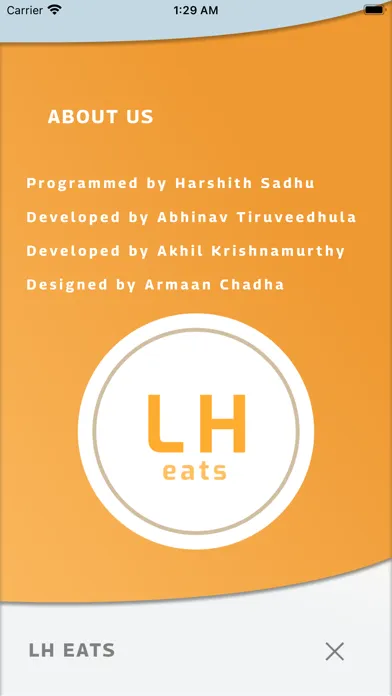 Ảnh chụp màn hình của LH Eats