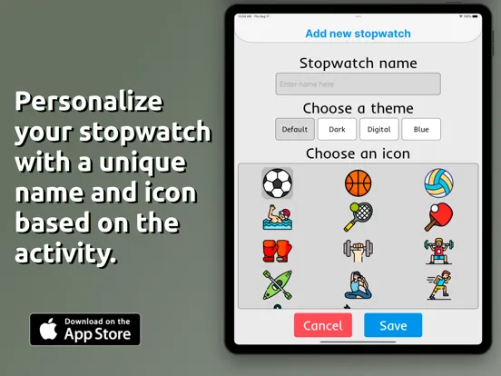 Stopwatch - Multiple Stopwatch iPad 应用截图