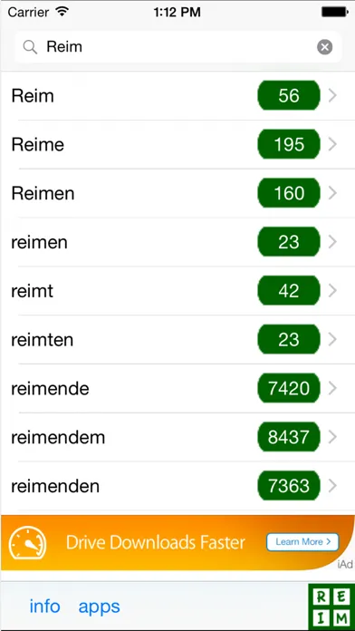 Reim finden Screenshots