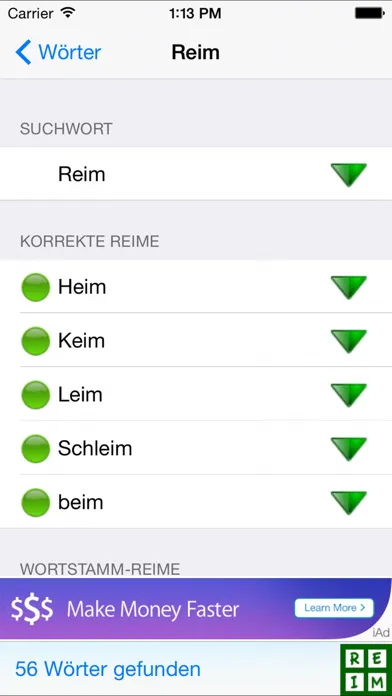 Reim finden Screenshots