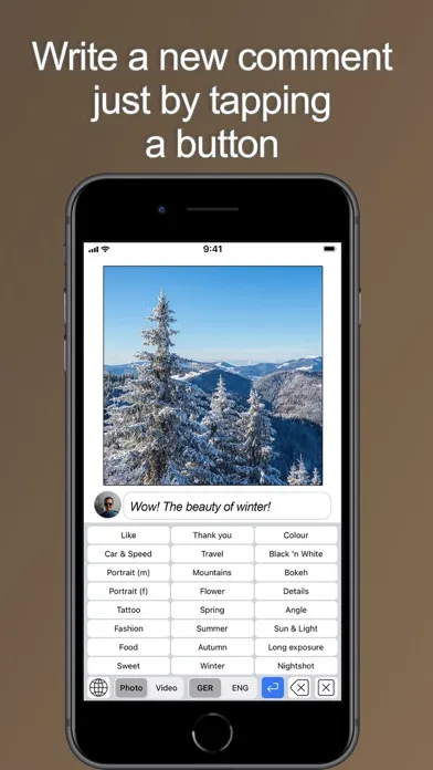 Comment Creator Screenshots