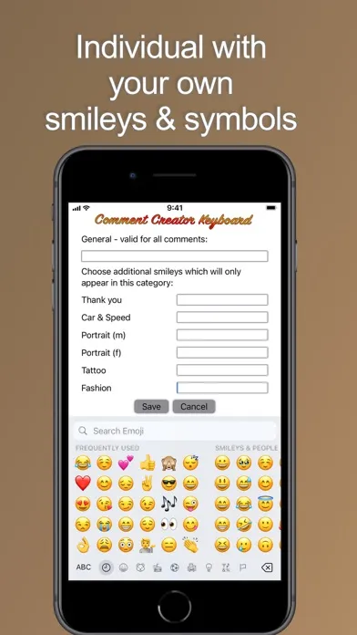 Comment Creator Screenshots