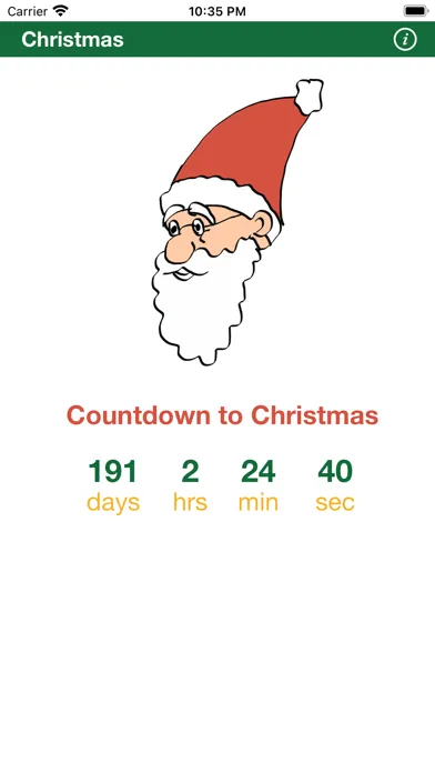 How many days until Christmas? Screenshots