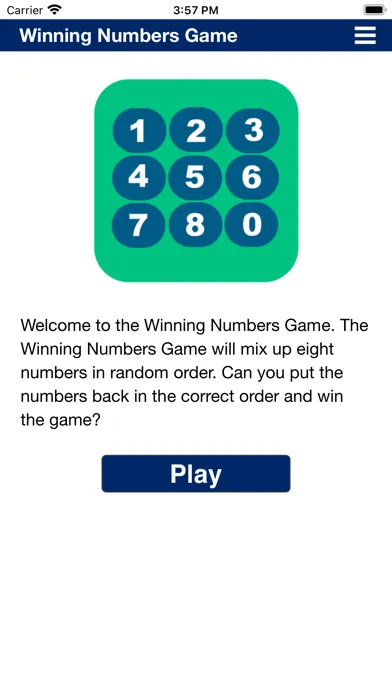 Ảnh chụp màn hình của Winning Numbers Game