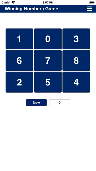 Ảnh chụp màn hình của Winning Numbers Game