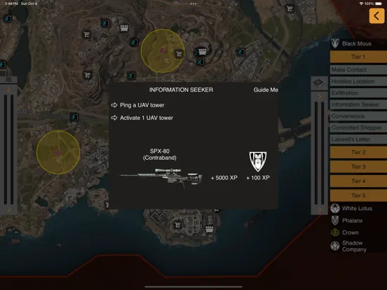 Tangkapan skrin DMZ Companion iPad 