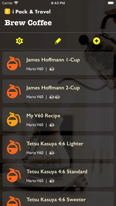 Captures d'écran de Brew Coffee