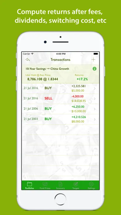 Capturas de pantalla de iInvestFundz