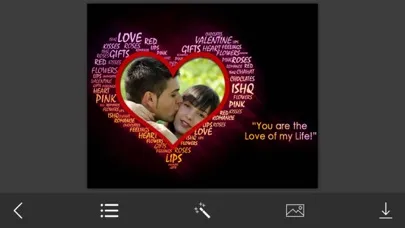 Capturas de pantalla de I Love You Photo Frame - Photo frame editor