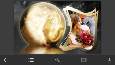 Tangkapan skrin Night Photo Frame - Lovely and Promising Frames for your photo