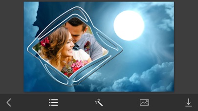 Tangkapan skrin Night Photo Frame - Lovely and Promising Frames for your photo