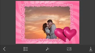 Tangkapan skrin Pink Heart Photo Frame - Make Awesome Photo using beautiful Photo Frames