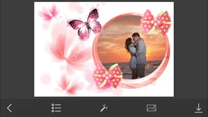 Tangkapan skrin Pink Heart Photo Frame - Make Awesome Photo using beautiful Photo Frames