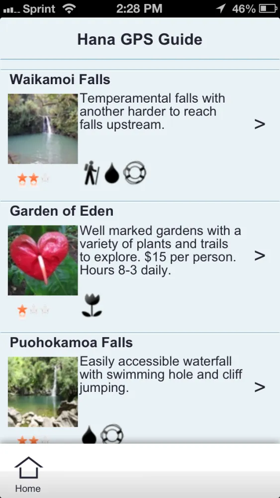 Capturas de pantalla de Maui Road To Hana GPS Guide