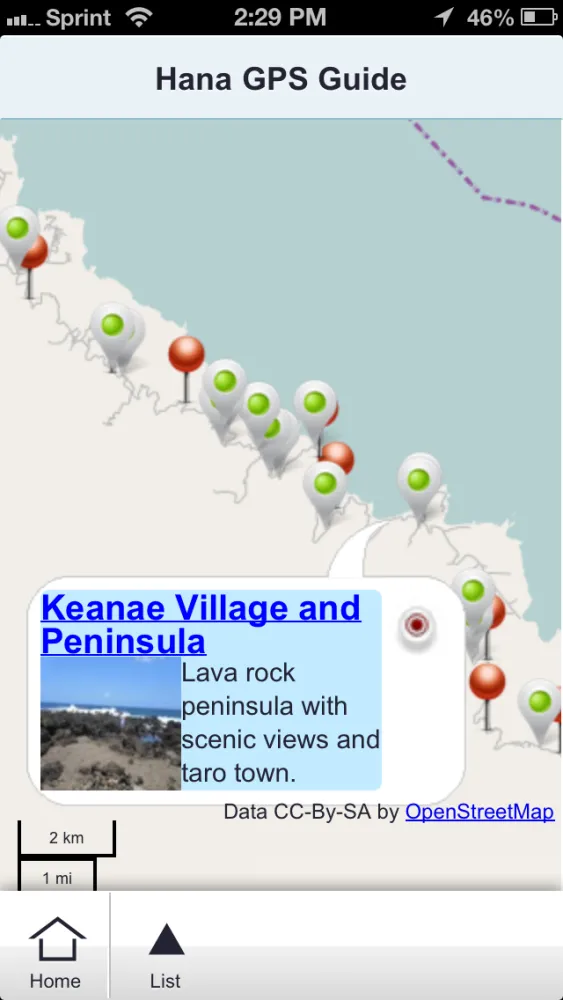 Capturas de pantalla de Maui Road To Hana GPS Guide