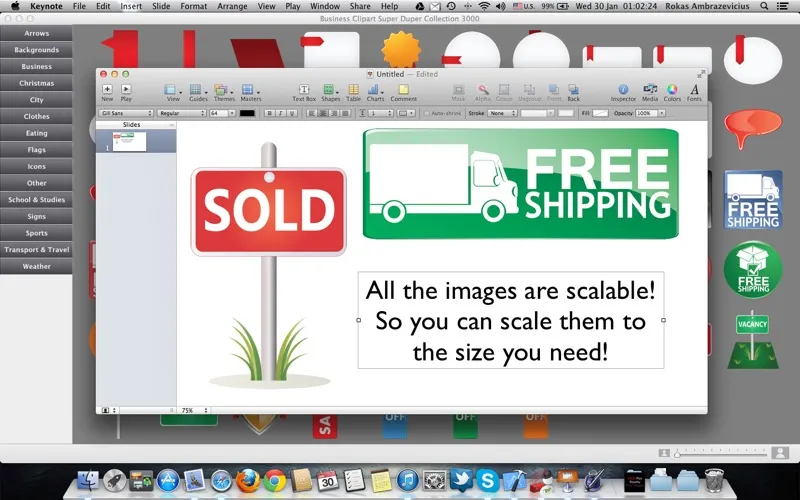 Tangkapan layar Business Clipart Super Duper Collection 3000