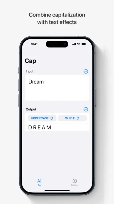 Tangkapan layar No Cap: Text Editor