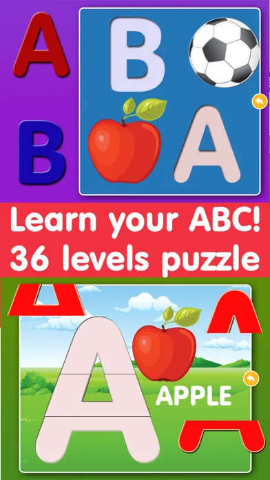 Capturas de pantalla de Swanky Alphabet Puzzle Games