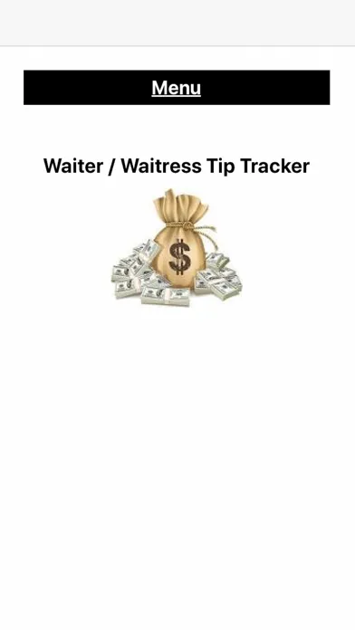 Capturas de tela do Waiter's Tip Tracker