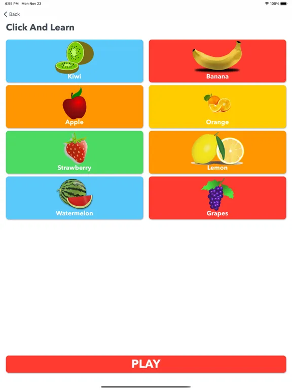 Ảnh chụp màn hình của Baby learns english iPad 