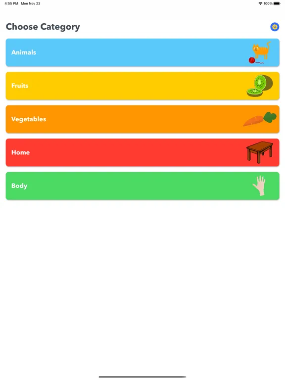 Ảnh chụp màn hình của Baby learns english iPad 