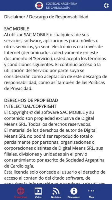 SAC Móvil 스크린샷