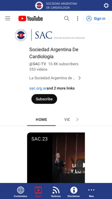 SAC Móvil 스크린샷