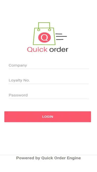 Quick Order スクリーンショット