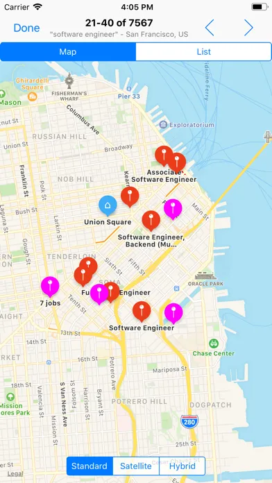 Jobs on map - easy job search スクリーンショット