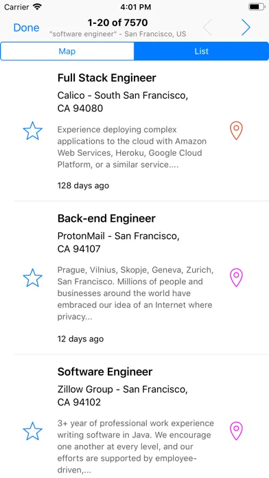 Jobs on map - easy job search スクリーンショット