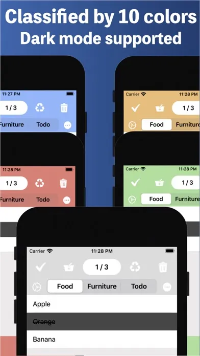 Create shopping list by voice Screenshots